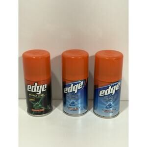 Edge Lot Of 3 Advanced & Pro Gel SENSITIVE SKIN Shaving Aloe 2.75 oz Old Formula
